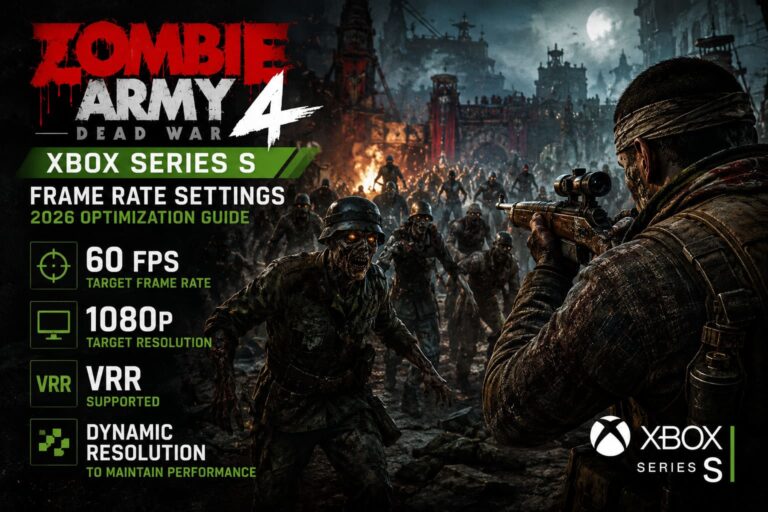 Zombie Army 4: Dead War Xbox Series S Frame Rate Settings: 2026 Optimization Guide