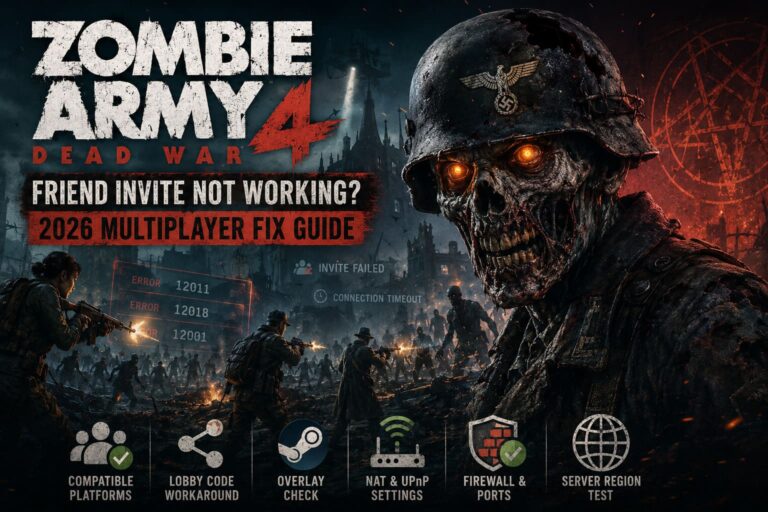 Zombie Army 4 Friend Invite Not Working? 2026 Multiplayer Fix Guide