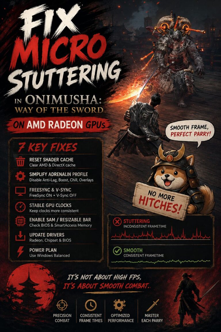 How to Fix Onimusha: Way of the Sword Micro Stuttering on AMD Radeon GPUs