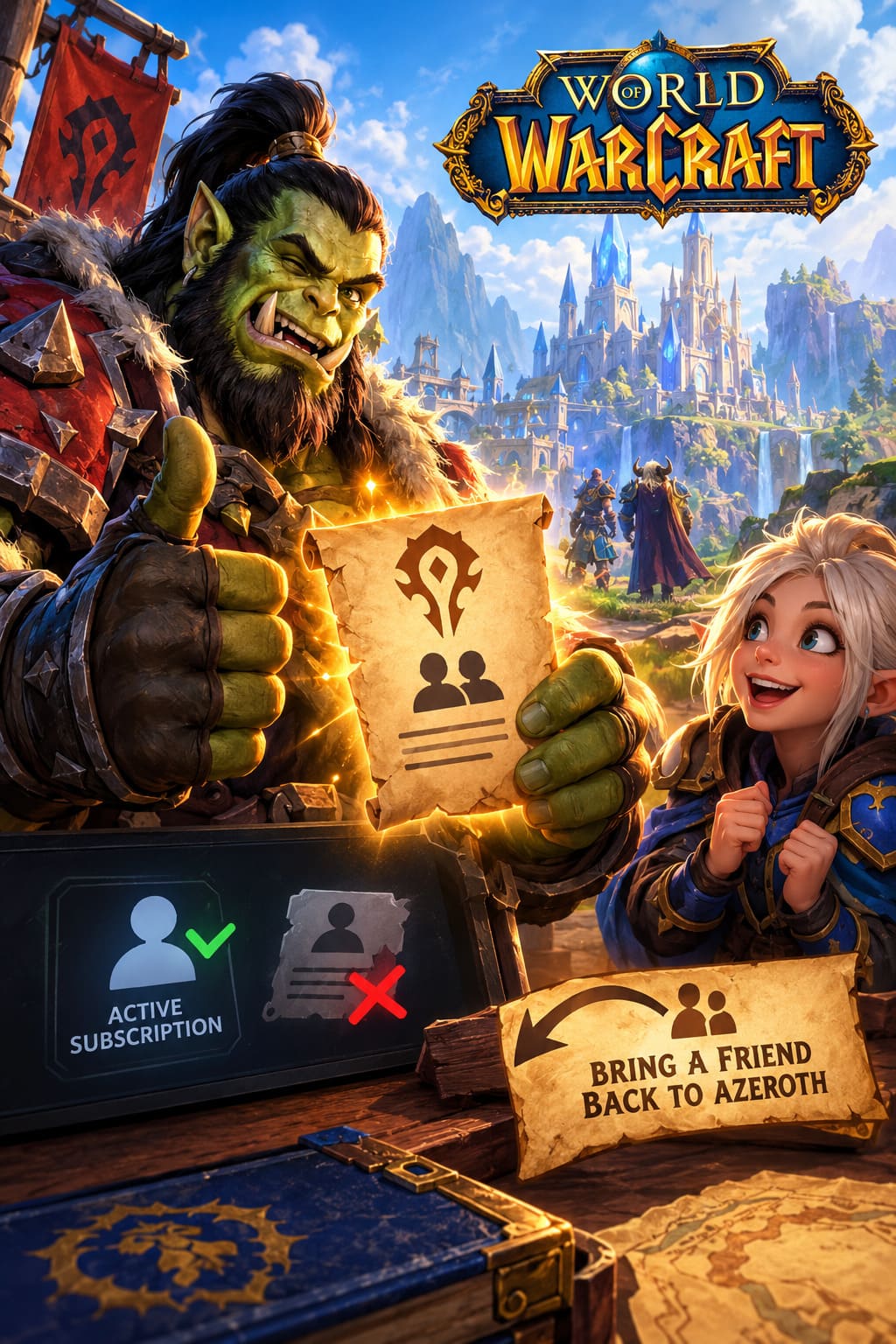 Can Active Subscribers Use WoW Forever Friend Invite Codes? Blizzard’s