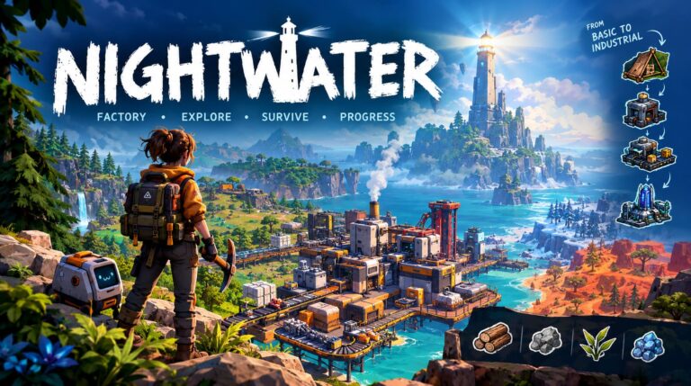 Nightwater Game Guide: Factory Automation, Ages Progression, and Biome Strategy