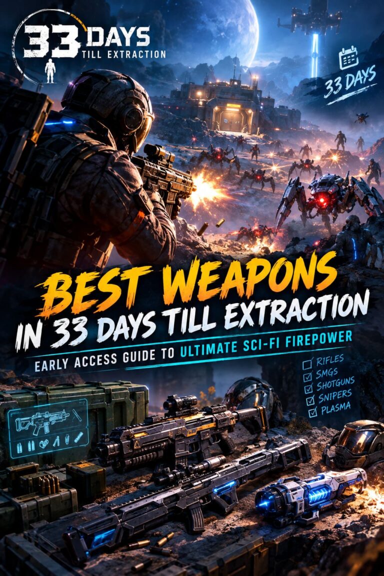 Best Weapons in 33 Days till Extraction: Early Access Guide to Ultimate Sci-Fi Firepower