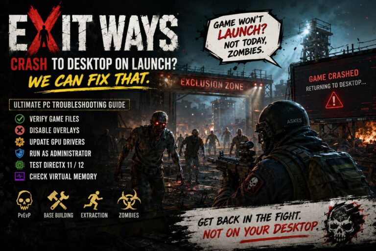 How to Fix Exit Ways Crash to Desktop on Launch: Ultimate PC Troubleshooting Guide