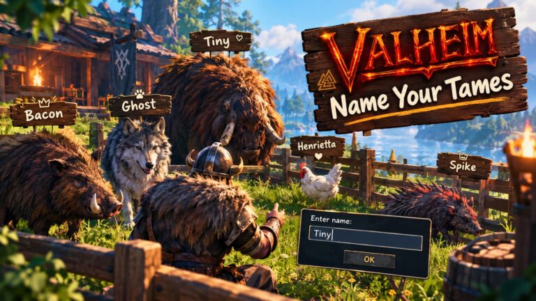 How to Name Tames in Valheim: Ultimate Guide to Renaming Pets