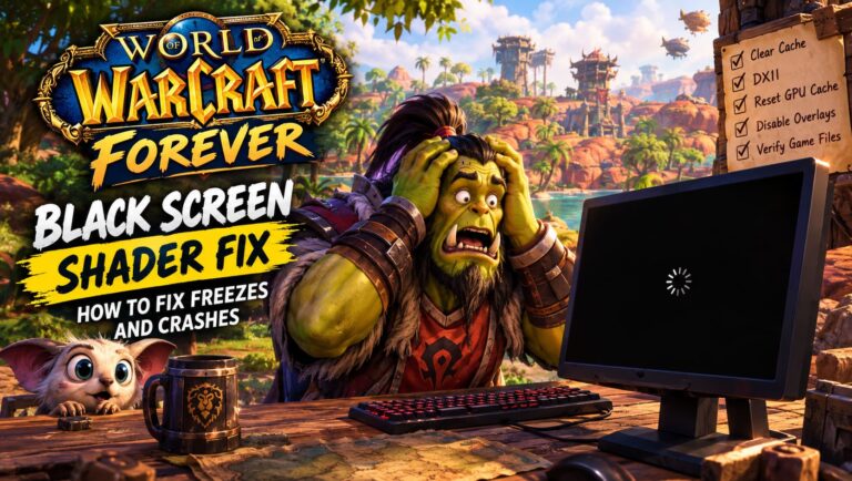 WoW Forever Black Screen Shader Compilation Fix PC: How to Fix Freezes and Crashes