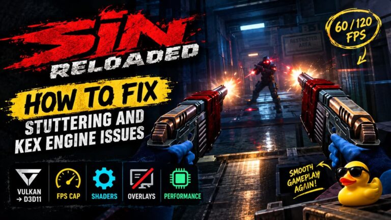 How to Fix SiN Reloaded Stuttering and KEX Engine Performance Issues