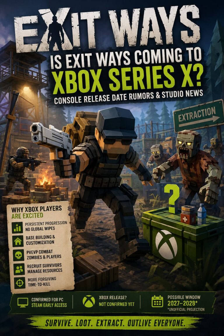 Is Exit Ways Coming to Xbox Series X? Console Release Date Rumors and Studio News
