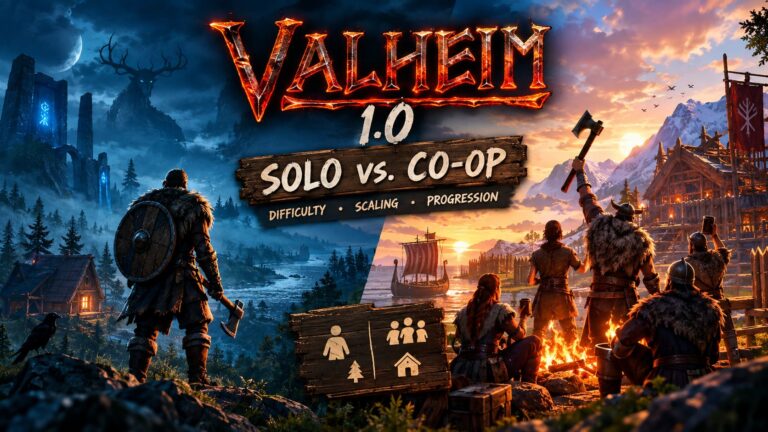 Valheim 1.0 Solo vs. Co-op: Definitive Guide to Difficulty, Scaling, and Progression
