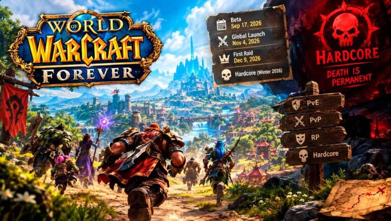 WoW Forever Hardcore Servers Release Date, Roadmap, and Leaks