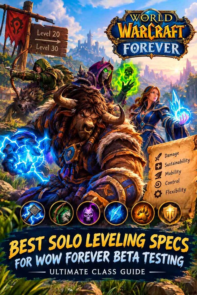 Best Solo Leveling Specs for WoW Forever Beta Testing: Ultimate Class Guide