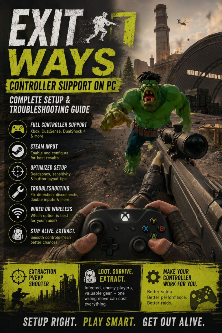 Exit Ways Controller Support on PC Steam: Complete Setup and Troubleshooting Guide