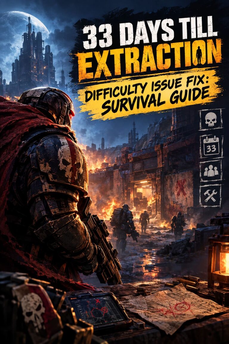 33 Days Till Extraction Difficulty Issue Fix: Survival Guide