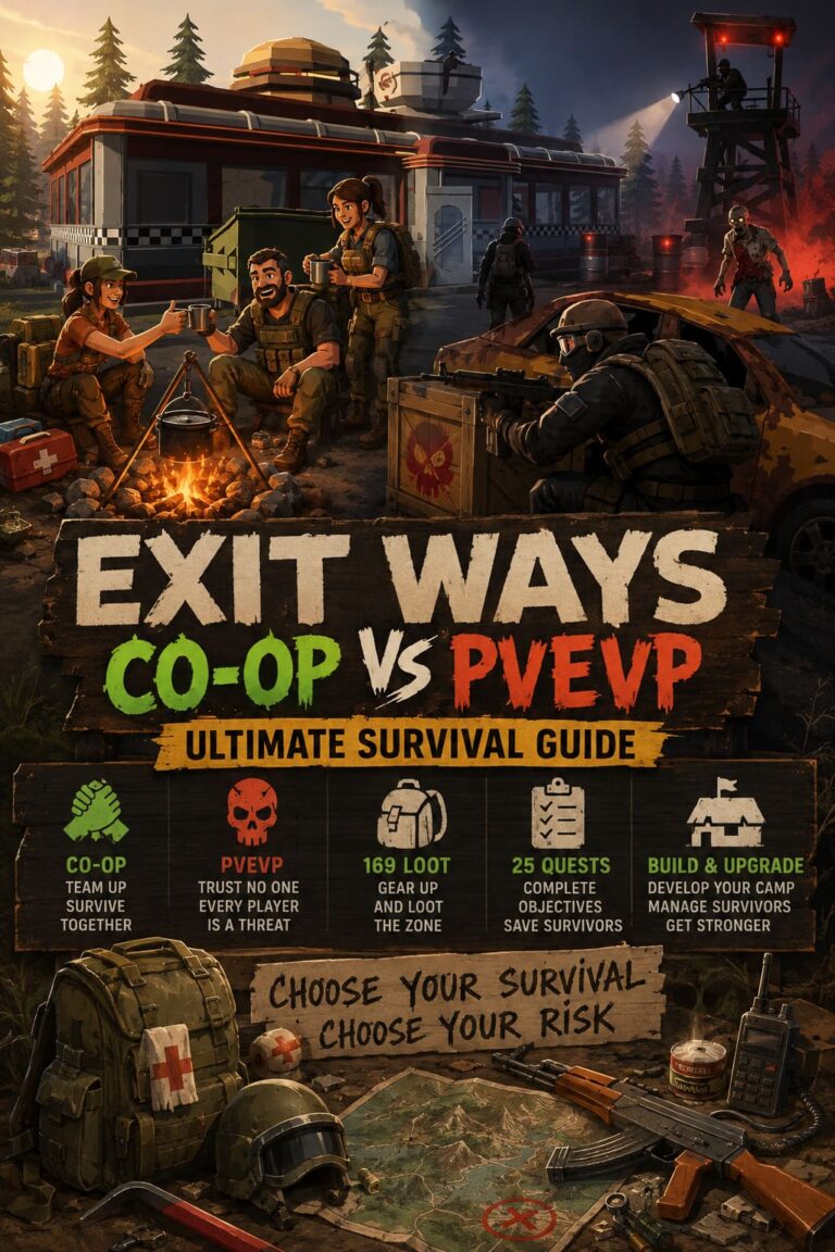 Exit Ways Co-Op Vs PvEvP Mode Differences: Ultimate Survival Guide