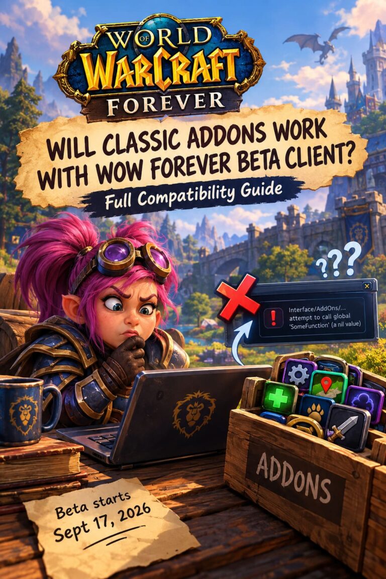 Will Classic Addons Work with WoW Forever Beta Client? Full Compatibility Guide