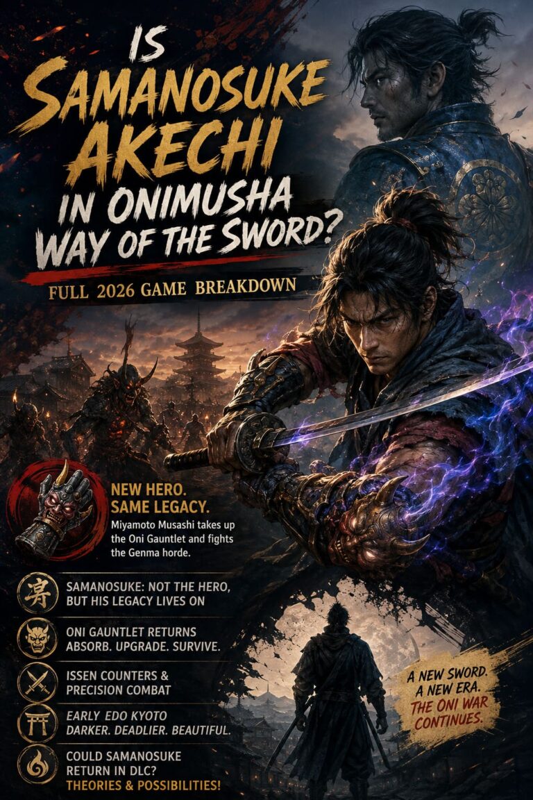 Is Samanosuke Akechi in Onimusha Way of the Sword? Full 2026 Game Breakdown