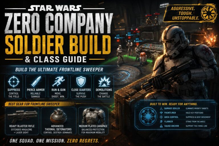 Ultimate Star Wars Zero Company Soldier Build and Class Guide