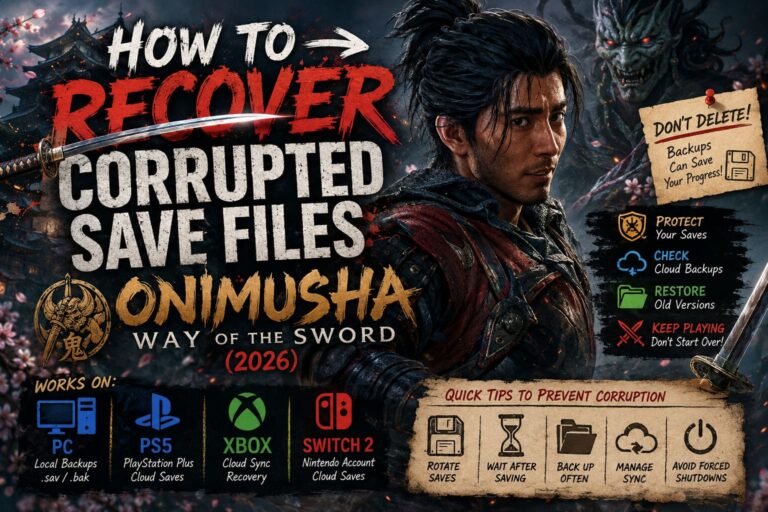 How to Recover Corrupted Save Files in Onimusha: Way of the Sword (2026)