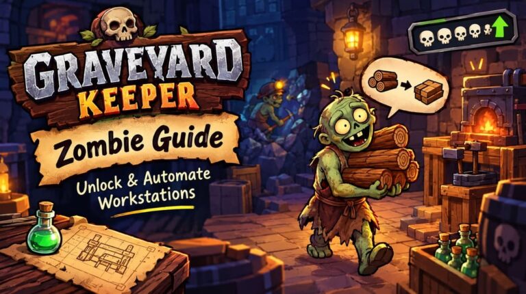 Graveyard Keeper Zombie Guide: How to Unlock & Automate Workstations