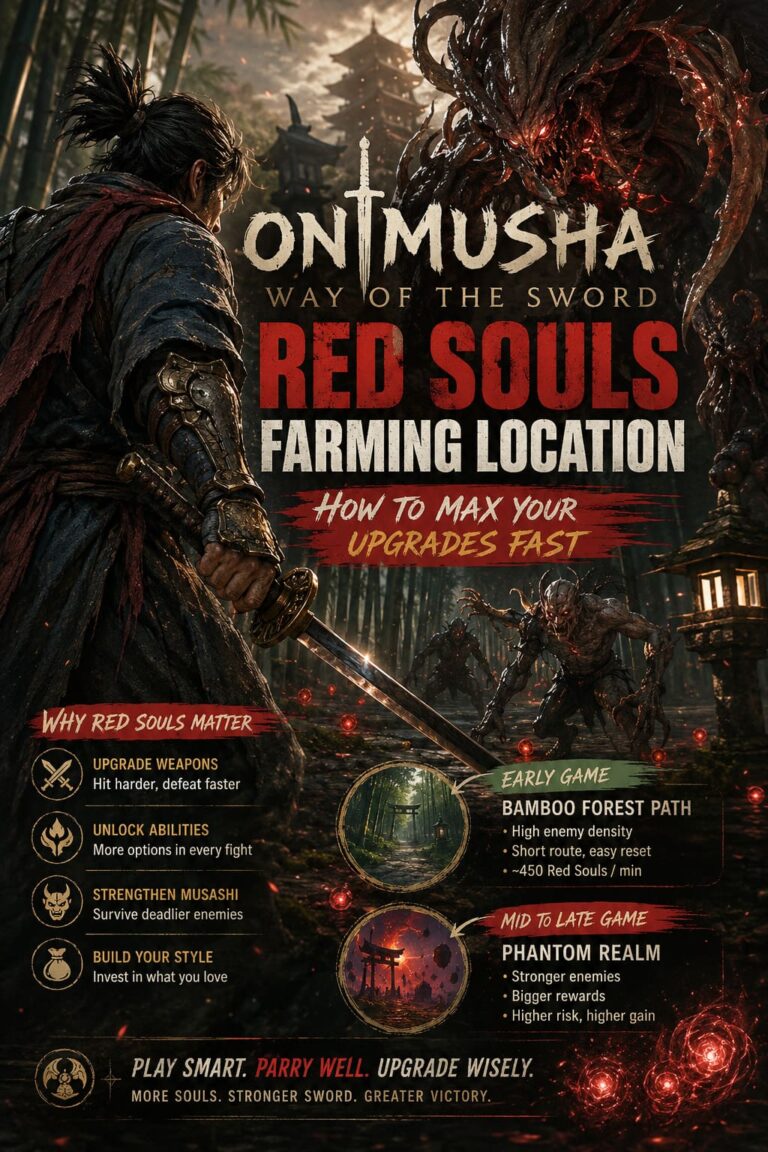 Onimusha Way of the Sword Red Souls Farming Location: How to Max Your Upgrades Fast