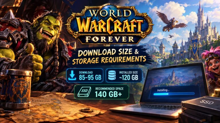 WoW Forever Standalone Client Download Size PC: Storage Requirements Guide