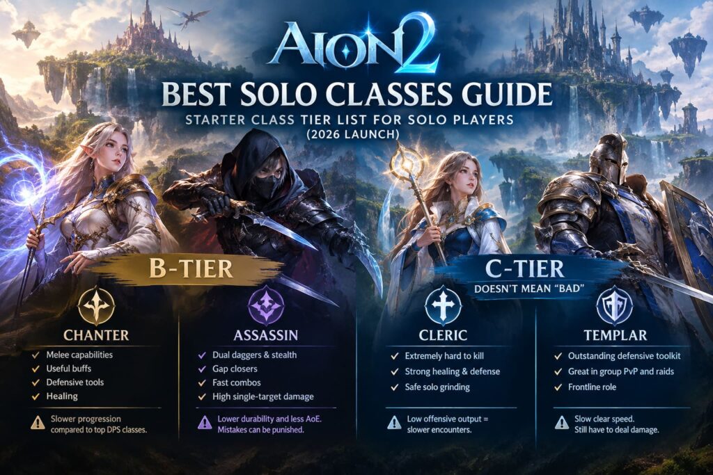 Aion 2 Best Solo Classes Guide: Starter Class Tier List For Solo ...