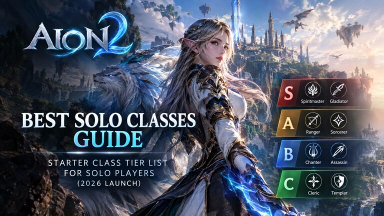 Aion 2 Best Solo Classes Guide: Starter Class Tier List For Solo Players (2026 Launch)
