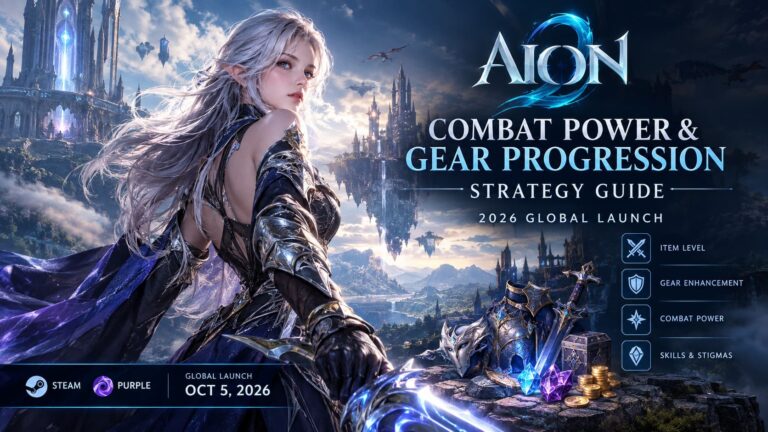 Aion 2 Combat Power & Gear Progression Strategy Guide (2026 Global Launch)