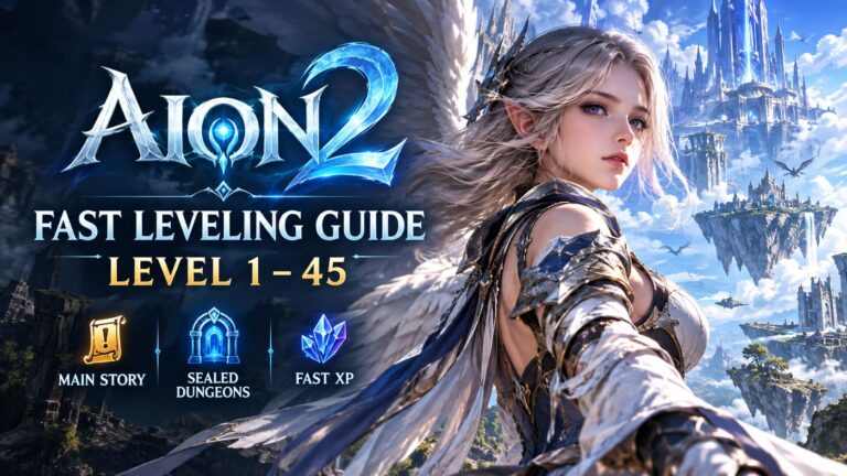 Aion 2 Fast Leveling Guide: Level 1 to 45 Speed Leveling and Max XP Methods (2026 Global Launch)