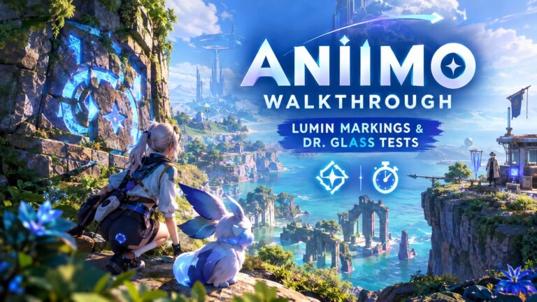 Aniimo Walkthrough 2026: All Lumin Marking Puzzles and Dr. Glass Test Locations