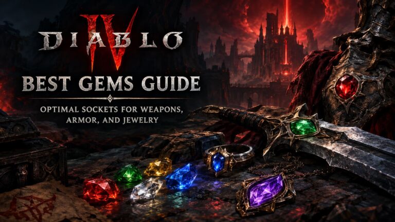 Diablo 4 Best Gems Guide (2026 Update): Optimal Sockets for Weapons, Armor, and Jewelry