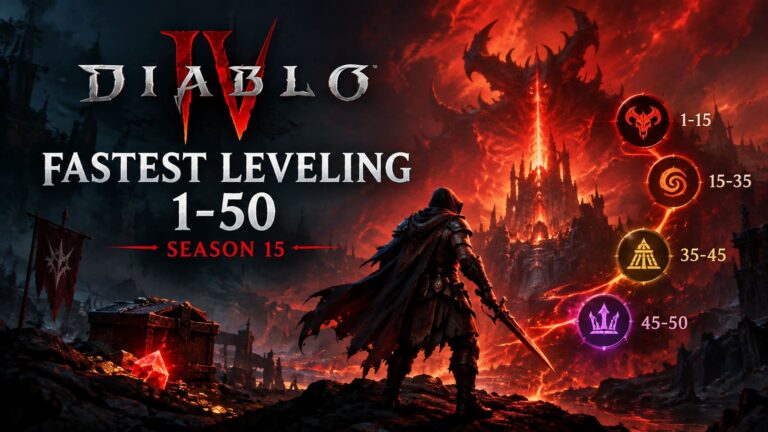 Diablo 4 Fastest Leveling Guide 1-50: Season 15 Meta Route (2026)