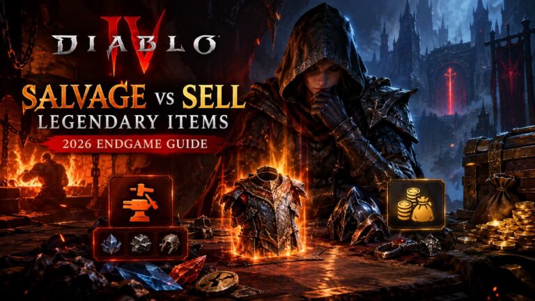 Diablo 4 Salvage vs Sell Legendary Items: 2026 Endgame Guide