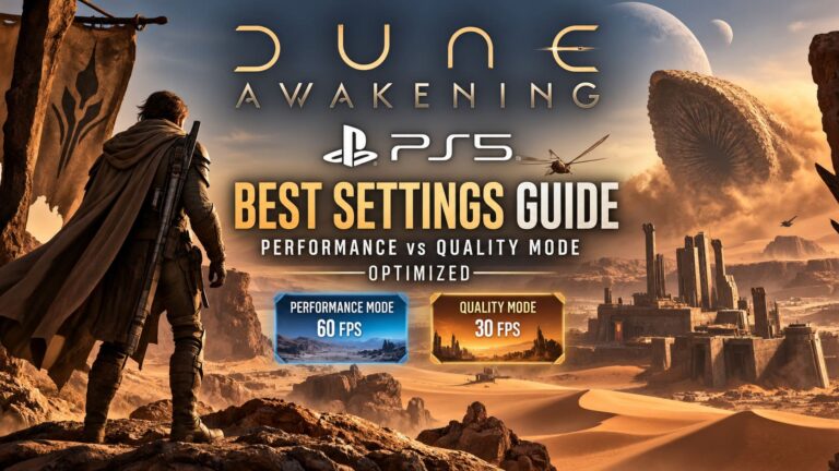 Dune Awakening PS5 Best Settings Guide: Performance vs Quality Mode Optimized