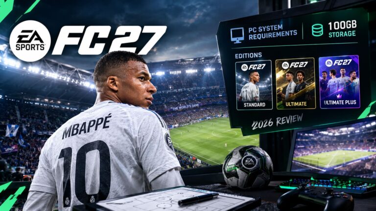 EA SPORTS FC 27 PC System Requirements: 100GB Storage, Editions Guide, and Full 2026 Game Review