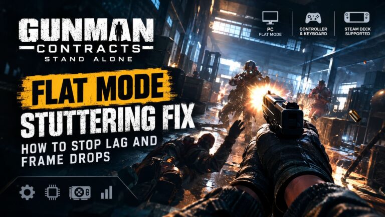 Gunman Contracts Stand Alone Flat Mode Stuttering Fix: How to Stop Lag and Frame Drops