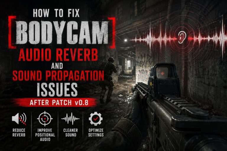 How to Fix Bodycam Audio Reverb and Sound Propagation Issues After Patch v0.8