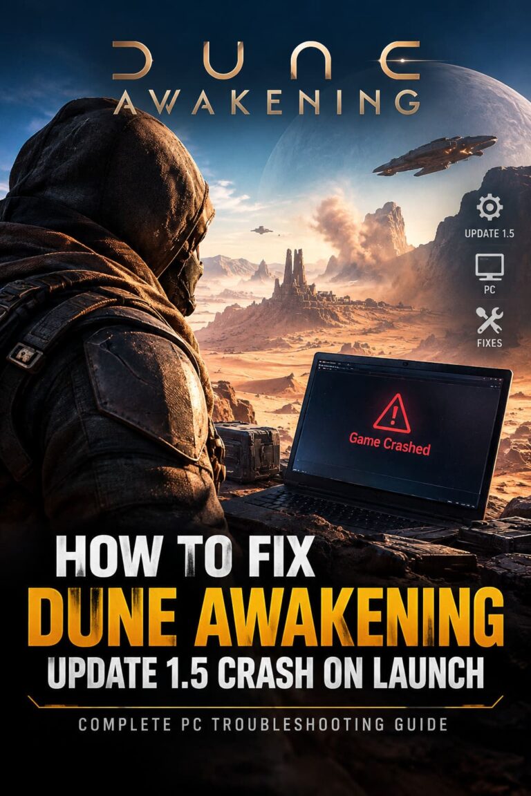 How to Fix Dune Awakening Update 1.5 Crash on Launch: Complete PC Troubleshooting Guide
