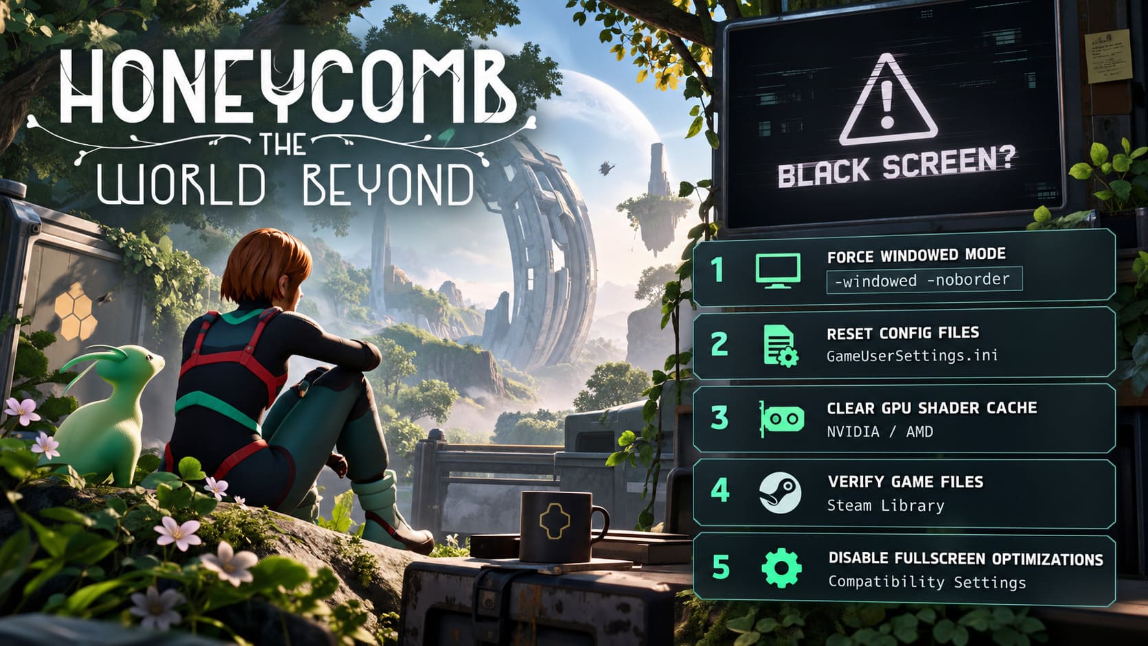 How to Fix Honeycomb: The World Beyond Black Screen at Launch (2026 PC Guide)