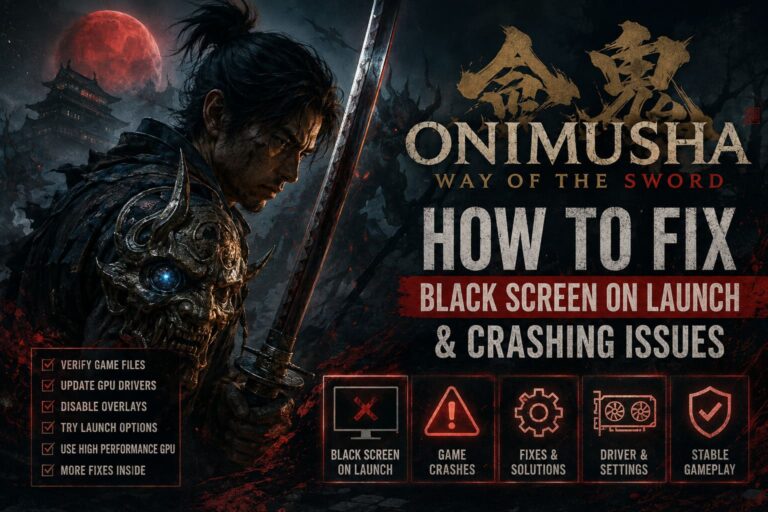 How to Fix Onimusha: Way of the Sword Black Screen on Launch and Crashing Issues