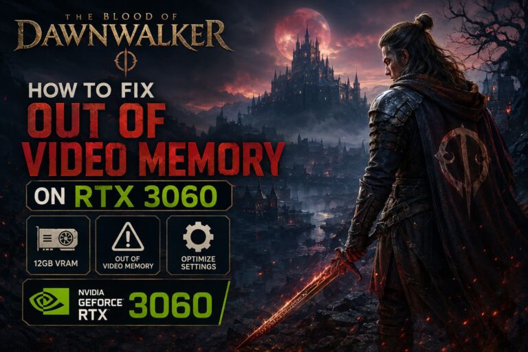 How to Fix The Blood of Dawnwalker Out of Video Memory Error on RTX 3060