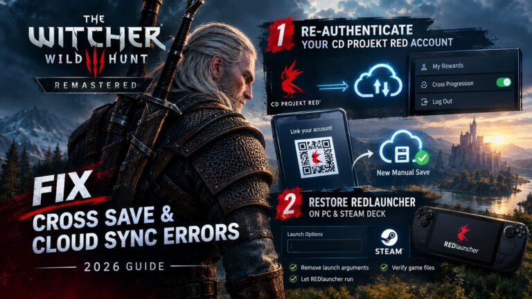 How to Fix The Witcher 3 Remastered Cross Save & Cloud Sync Errors (2026 Guide)