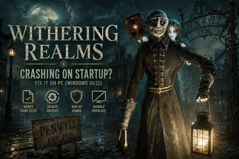 How to Fix Withering Realms Crashing on Startup on PC (Windows 10/11)