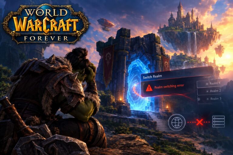 How to Fix WoW Forever Error Switching Realm: Step-by-Step 2026 Server Guide