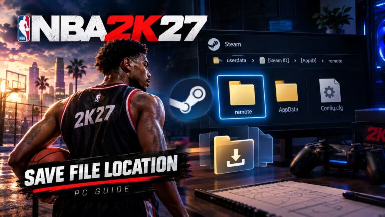 NBA 2K27 Save File Location: PC Guide to Saves & Config Files