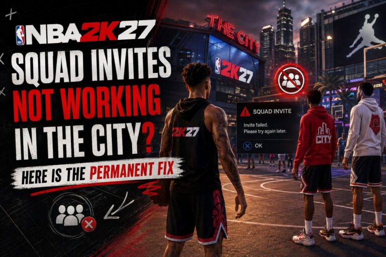 NBA 2K27 Squad Invites Not Working in The City? Here is the Permanent Fix