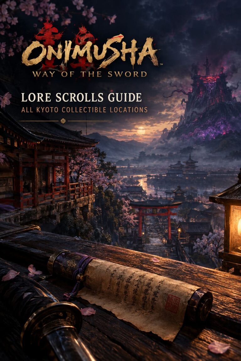 Onimusha Way of the Sword Lore Scrolls Guide: All Kyoto Collectible Locations