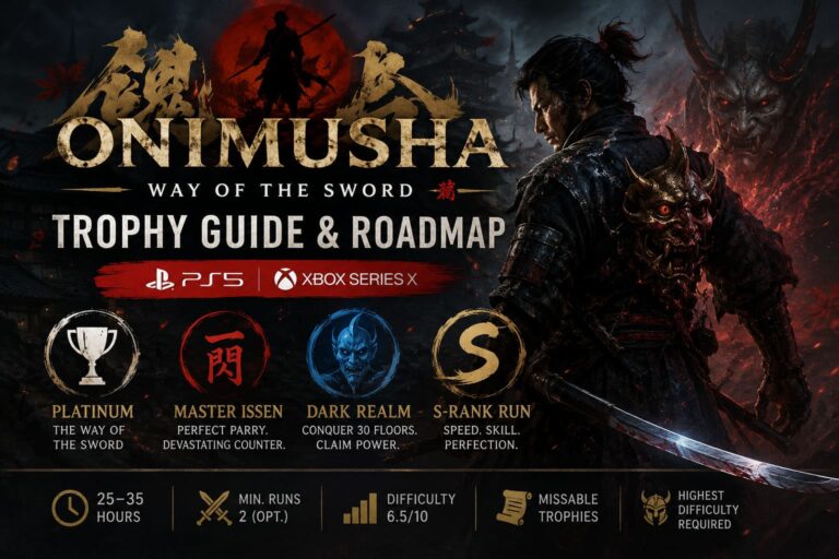 Onimusha Way of the Sword Trophy Guide & Roadmap (PS5 / Series X)