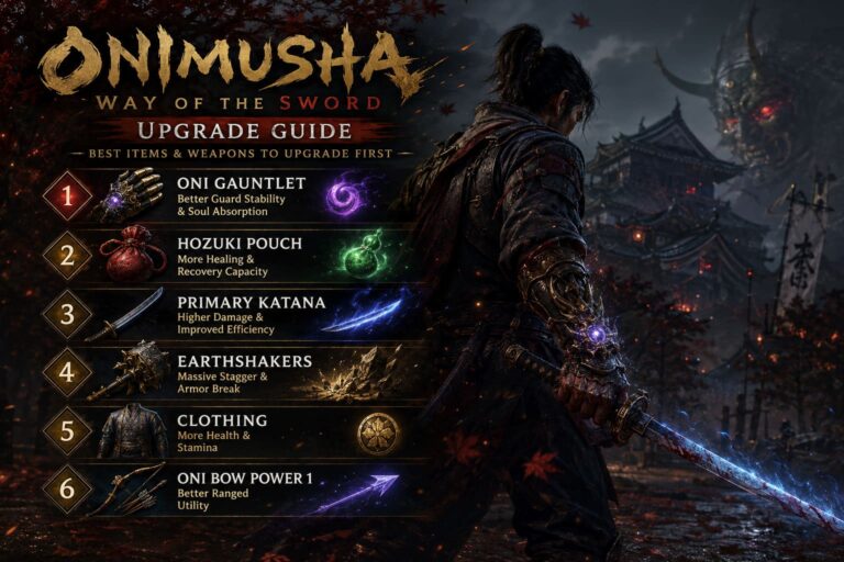 Onimusha Way of the Sword Upgrade Guide: Best Items and Weapons to Upgrade First
