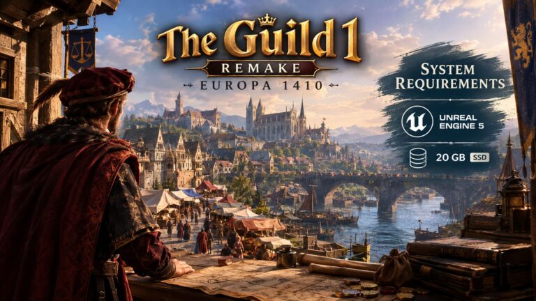 The Guild 1 Remake Europa 1410 System Requirements: Unreal Engine 5 & Size Requirements Explained