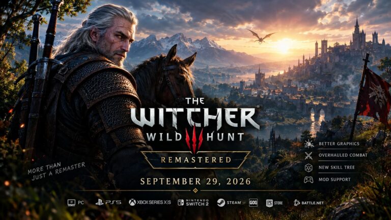 The Witcher 3 Remastered 2026: Release Date, Platforms, and Massive Gameplay Changes Explained